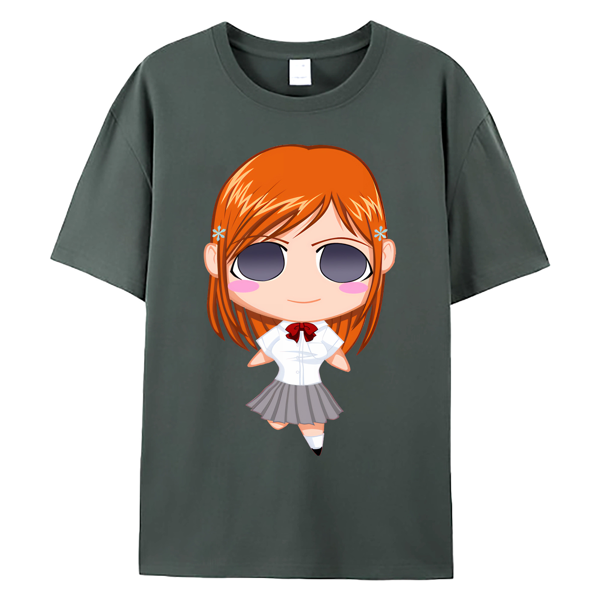 （画像用） ブリーチ 井上織姫（いのうえおりひめ） BLEACH Inoue Orihime 綿100％ メンズ半袖Tシャツ｜肌触りやわらか＆通気性